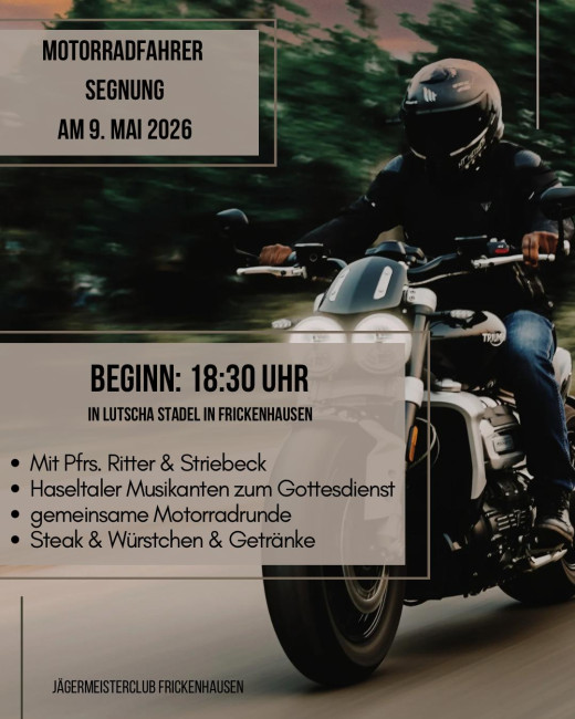 Motorradfahrergottesdienst - 09.05.2026